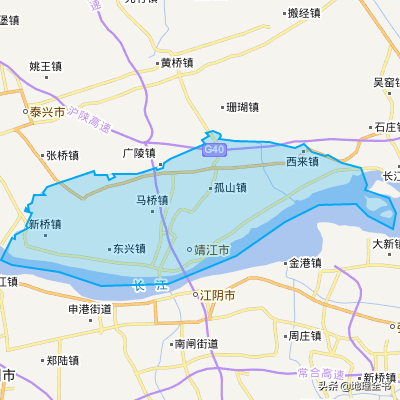 靖江地图高清版图图片