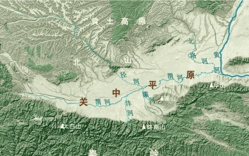 秦国地形地貌图图片