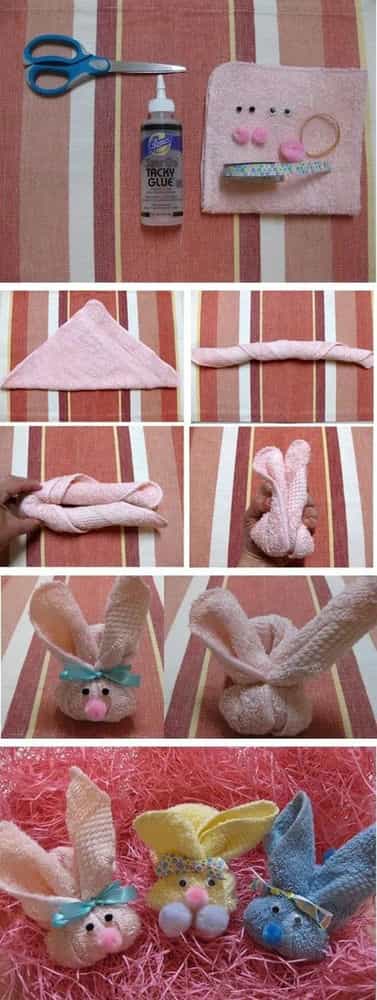 毛巾折叠花样 简单图片