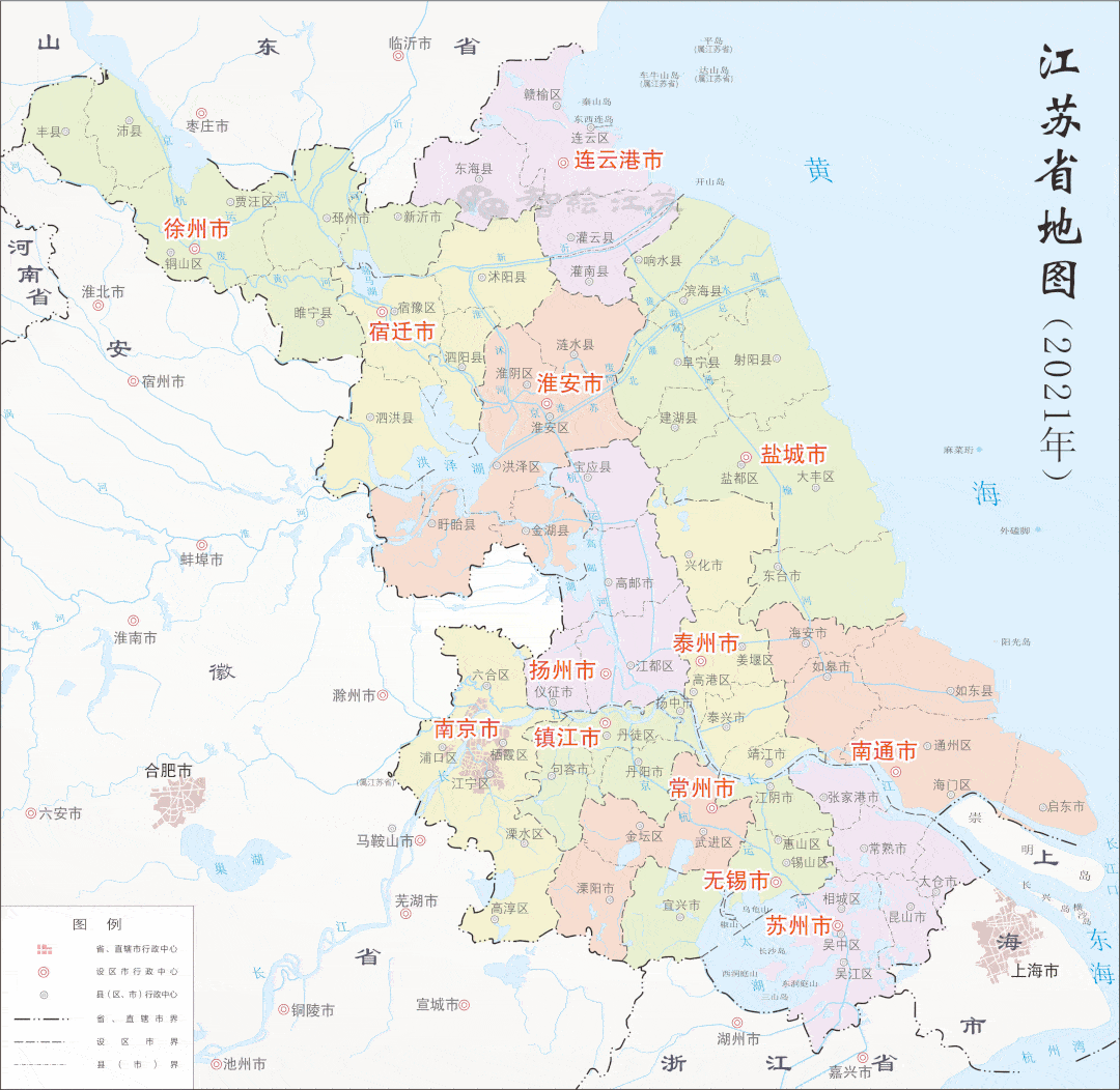 江苏地图结束语:合并后的常镇市gdp将达到12025亿元,江苏又一个万亿