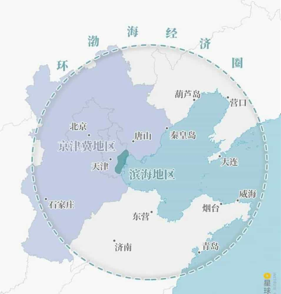 天津是中国北方地区地理位置最好的城市,华北的大量货物需要从天津