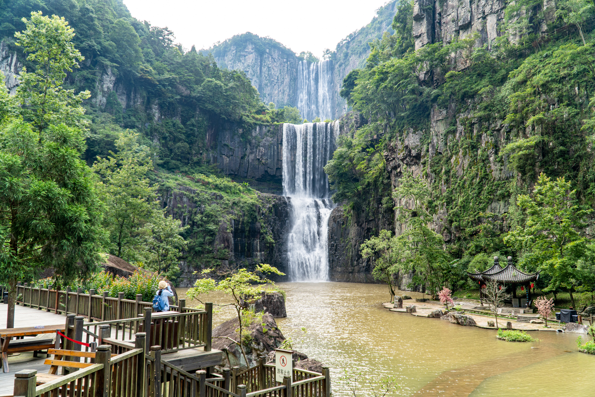 永嘉百丈瀑风景区图片