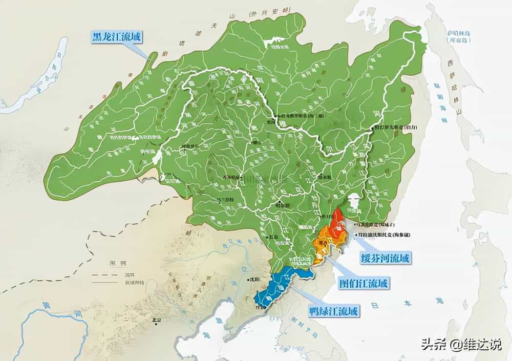 东三省河流分布地图图片