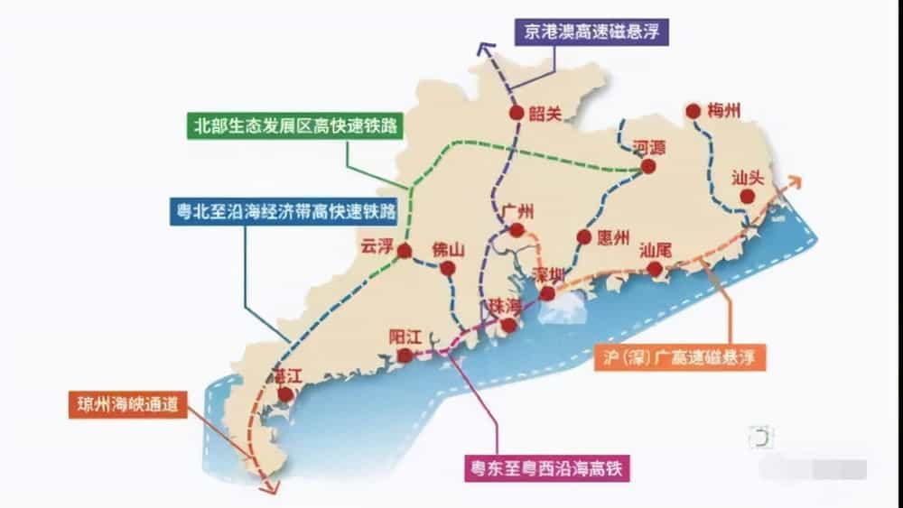 广州磁悬浮列车线路图图片